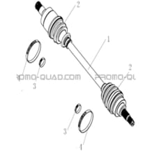 CARDAN AVANT GAUCHE pour Hytrack All cylindrical All Years HY570IS