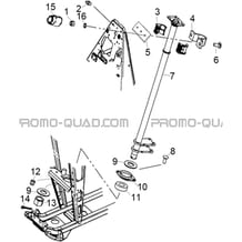 COLONNE DE DIRECTION pour Hytrack All cylindrical All Years HY570IS