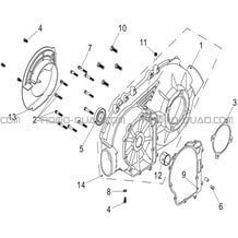 CARTER VARIATEUR pour Hytrack Toutes les cylindrées Toutes les années HY570IS