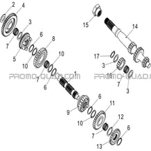 TRANSMISSION I pour Hytrack Toutes les cylindrées Toutes les années HY570IS