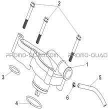 ENSEMBLE POMPE A EAU pour Hytrack Toutes les cylindrées Toutes les années HY570IS