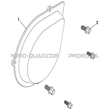 CACHE GAUCHE pour Hytrack Toutes les cylindrées Toutes les années HY570IS