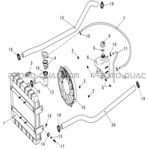 CIRCUIT DE REFROIDISSEMENT pour Hytrack All cylindrical All Years HY570IS