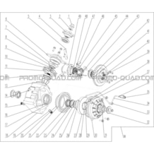 PONT ARRIERE DIFFERENTIEL pour Hytrack Toutes les cylindrées Toutes les années HY570IS EPS