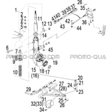 SUSPENSIONS AVANT pour Hytrack Toutes les cylindrées Toutes les années HY570STL EPS