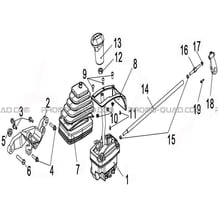 TRINGLERIE DE VITESSES pour Hytrack All cylindrical All Years HY570STL EPS