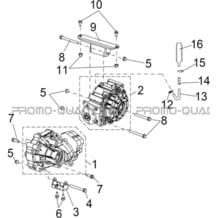 PONTS AVANT ET ARRIERE pour Hytrack Toutes les cylindrées Toutes les années HY570STL EPS