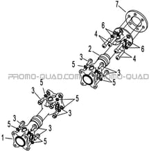 CARDANS AVANT ET ARRIERE pour Hytrack Toutes les cylindrées Toutes les années HY570STL EPS