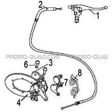 SYSTEME DE FREINAGE DU FREIN DE PARC A CABLE pour Hytrack All cylindrical All Years HY570STL EPS