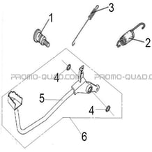 PEDALE DE FREIN pour Hytrack Toutes les cylindrées Toutes les années HY570STL EPS