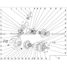 PONT ARRIERE DIFFERENTIEL pour Hytrack All cylindrical All Years HY570STL EPS