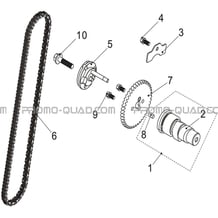 ARBRE A CAMES pour Hytrack Toutes les cylindrées Toutes les années HY570STL EPS