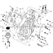 CARTER MOTEUR GAUCHE pour Hytrack All cylindrical All Years HY570STL EPS