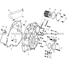 CACHE CARTER GAUCHE pour Hytrack All cylindrical All Years HY570STL EPS