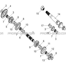 TRANSMISSION I pour Hytrack Toutes les cylindrées Toutes les années HY570STL EPS