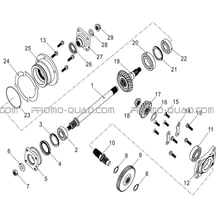 TRANSMISSION II pour Hytrack Toutes les cylindrées Toutes les années HY570STL EPS