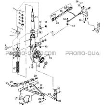 SUSPENSIONS AVANT pour Hytrack Toutes les cylindrées Toutes les années HY570X