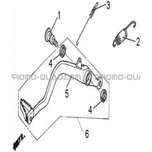 PEDALE DE FREIN pour Hytrack All cylindrical All Years HY570X