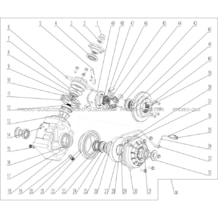 PONT ARRIERE pour Hytrack All cylindrical All Years HY570X