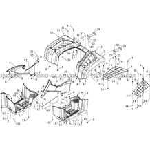 CARROSSERIE ARRIERE pour Hytrack Toutes les cylindrées Toutes les années HY590 4x4