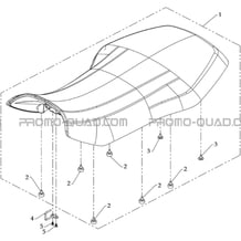 SELLE pour Hytrack Toutes les cylindrées Toutes les années HY590 4x4