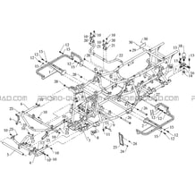 CHASSIS pour Hytrack Toutes les cylindrées Toutes les années HY590 4x4