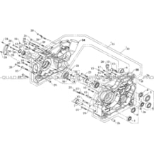 CARTER MOTEUR DROIT pour Hytrack Toutes les cylindrées Toutes les années HY610S