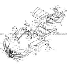 CARROSSERIE AVANT pour Hytrack Toutes les cylindrées Toutes les années HY610S