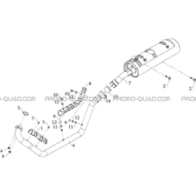 ECHAPPEMENT pour Hytrack Toutes les cylindrées Toutes les années HY610S