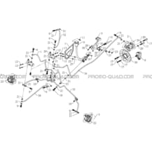 SYSTEME DE FREINAGE pour Hytrack Toutes les cylindrées Toutes les années HY610S