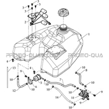 RESERVOIR A CARBURANT pour Hytrack Toutes les cylindrées Toutes les années HY610S