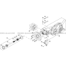 CARDAN ARRIERE pour Hytrack All cylindrical All Years HY610S