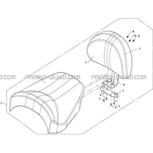 ACCESSOIRE : REHAUSSE DE SELLE ET DOSSERET pour Hytrack All cylindrical All Years HY610S