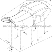 SELLE VERSION DE LUXE (EN OPTION) pour Hytrack Toutes les cylindrées Toutes les années HY610S