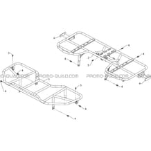PORTE-BAGAGES pour Hytrack Toutes les cylindrées Toutes les années HY700 2010