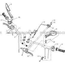 GUIDON pour Hytrack Toutes les cylindrées Toutes les années HY700 2010