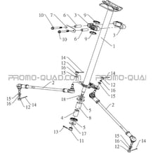 DIRECTION pour Hytrack Toutes les cylindrées Toutes les années HY700 2010
