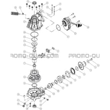 PONT AVANT DETAILLE pour Hytrack Toutes les cylindrées Toutes les années HY700 2010