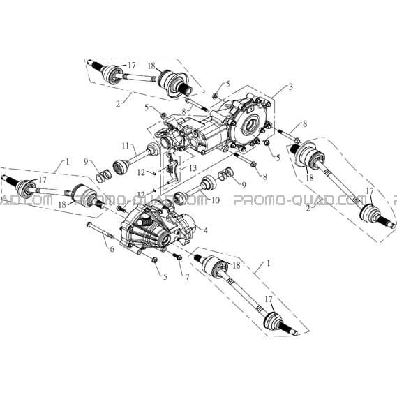 PONT ARRIERE   PONT AVANT  Hytrack  All Years All cylindrical  Original parts OEMPONT ARRIERE   PONT AVANT  Hytrack  All Years All cylindrical  Original parts OEM