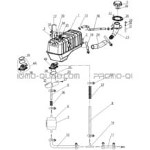 RESERVOIR CARBURANT pour Hytrack Toutes les cylindrées Toutes les années HY710S