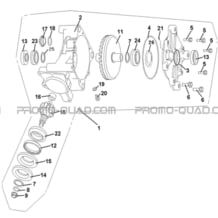 PONT ARRIERE pour Hytrack Toutes les cylindrées Toutes les années HY710S