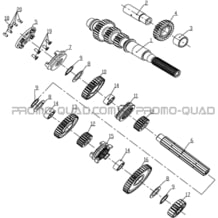 TRANSMISSION BOITE DE VITESSES pour Hytrack Toutes les cylindrées Toutes les années HY710S