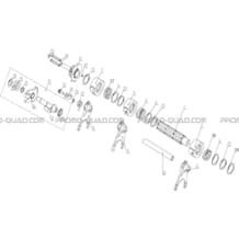 ARBRE SELECTION BOITE DE VITESSES   BARILLET pour Hytrack Toutes les cylindrées Toutes les années HY710S