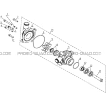 ENSEMBLE POMPE A EAU pour Hytrack Toutes les cylindrées Toutes les années HY710S