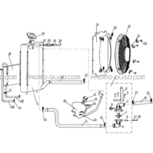 CIRCUIT DE REFROIDISSEMENT pour Hytrack Toutes les cylindrées Toutes les années HY710S