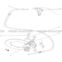 SYSTEME DE FREINAGE DU FREIN DE PARC A CABLE pour Hytrack All cylindrical All Years HY710S