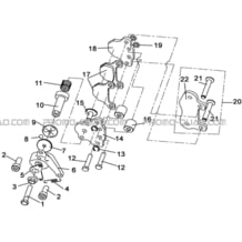 ETRIER DE FREIN DE PARC pour Hytrack Toutes les cylindrées Toutes les années HY710S