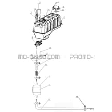 RESERVOIR CARBURANT pour Hytrack Toutes les cylindrées Toutes les années HY740STL