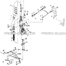 SUSPENSIONS AVANT pour Hytrack All cylindrical All Years HY740STL