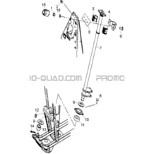 COLONNE DE DIRECTION pour Hytrack All cylindrical All Years HY740STL